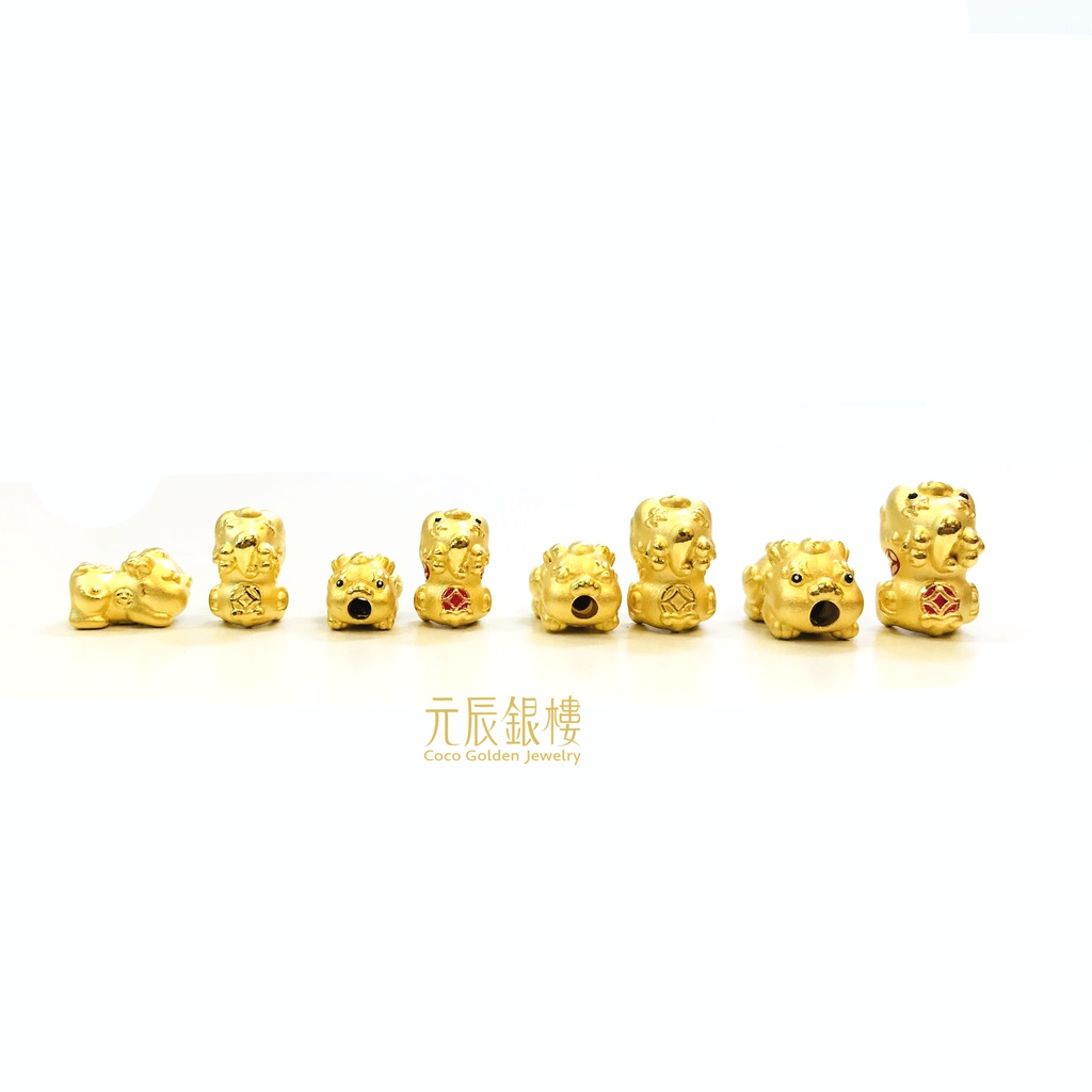純金 貔貅寶寶 元辰銀樓 純金串珠 黃金串珠 純金貔貅寶寶 黃金貔貅寶寶 龍角貔貅寶寶　貔貅萌寶