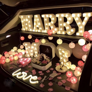 麋鹿氣球🎈「現貨在台」後車箱🚗💍求婚佈置裝飾 夢幻七夕情人節禮物🎁  房間裝飾🏠 字母燈 婚禮派對 告白裝飾