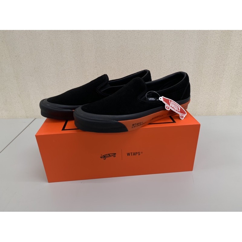 Wtaps x Vans Vault OG CLASSIC SLIP-ON LX 黑橘 懶人鞋