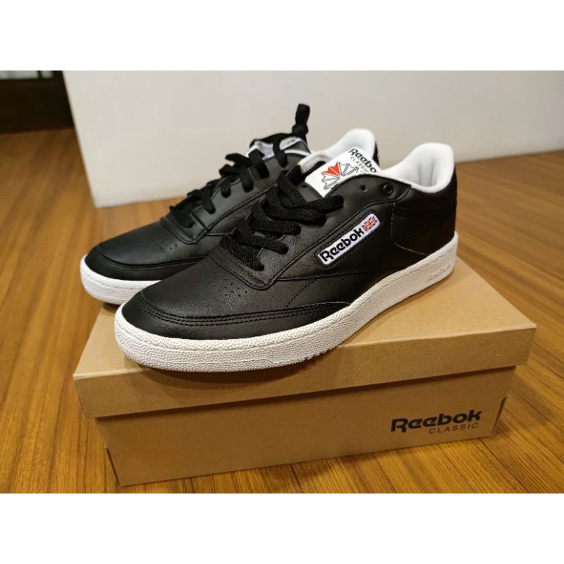 REEBOK CLUB C 85 PRO 男鞋 休閒鞋  皮革 復古 耐磨 緩震 黑 白 穿搭 CM9431