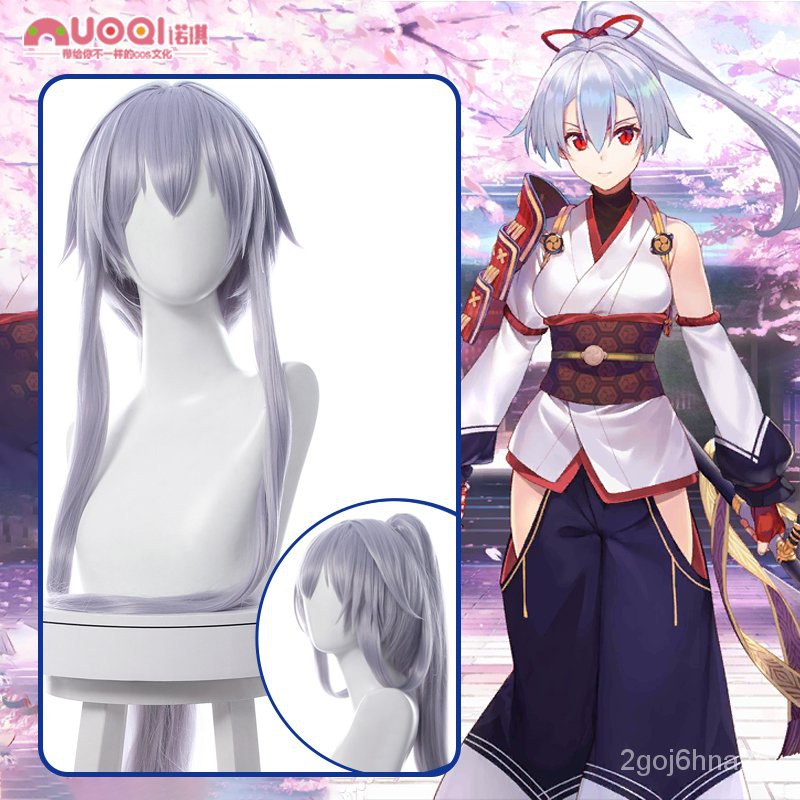 大陸代工 Fate Grand Order Fgo 劍階巴御前cos假髮滿破單馬尾cosplay假毛e3vf 蝦皮購物