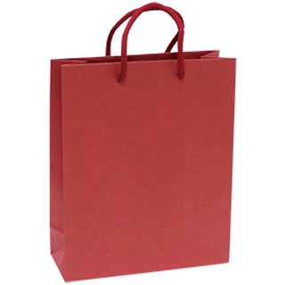 ☆╮Jessice 雜貨小鋪╭☆手提紙袋 大4K 赤牛微醺紅 (棉繩+底板 ) 寬23x高28x側9cm 25入$330