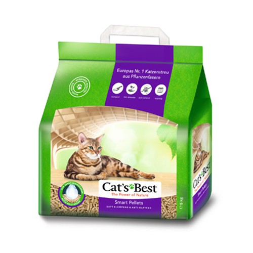 【寵物王國】CAT'S BEST 凱優紫標特級無塵凝結木屑砂 10L / 20L