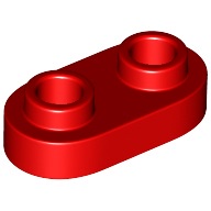 磚家 LEGO 樂高 紅色 Plate 1x2 Round 薄板 薄片 平板 顆粒薄板 35480