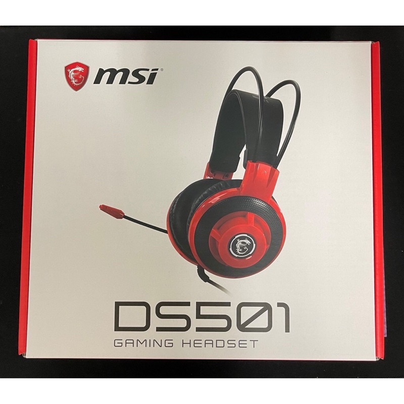 MSI/微星 DS501頭戴式被動降噪可調節麥克風電競耳機