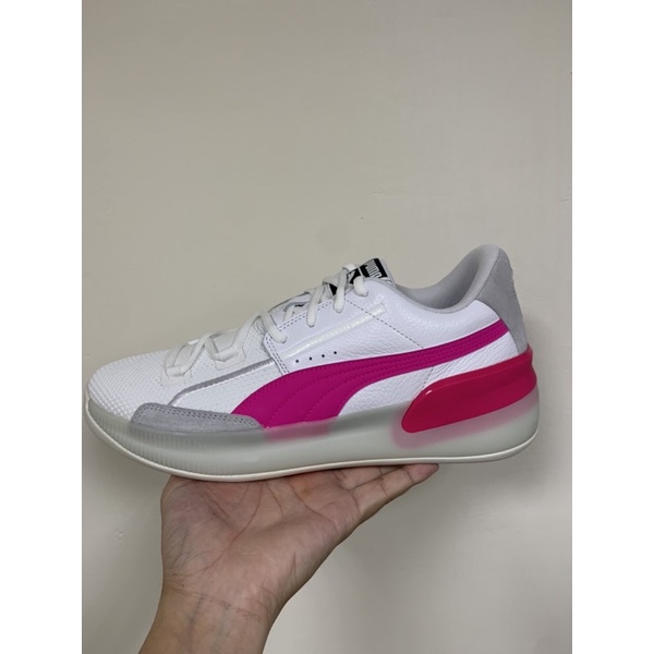 <Taiwan小鮮肉> PUMA Clyde Hardwood Retro 白 桃紅色 復古 籃球鞋 19366303