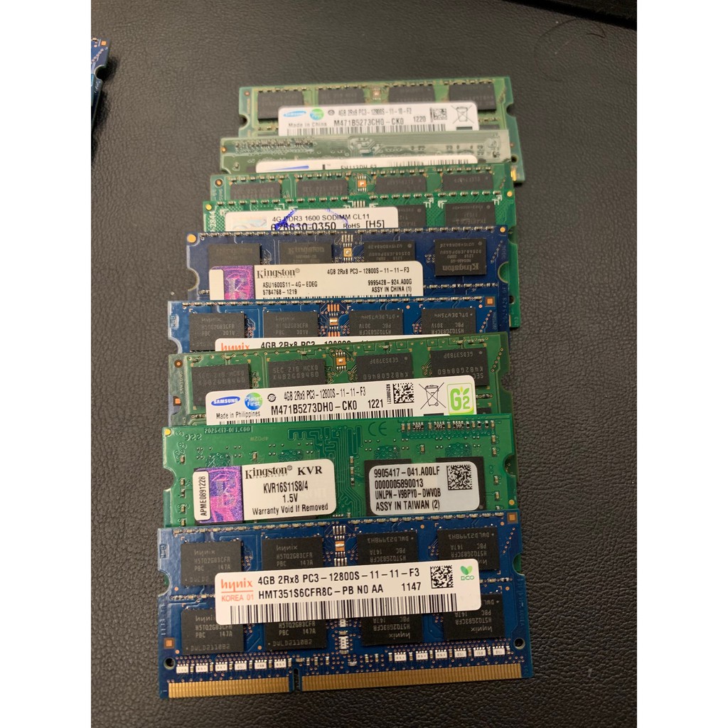 筆電 記憶體 DDR3 12800S 1600 4G 不挑 隨機出貨