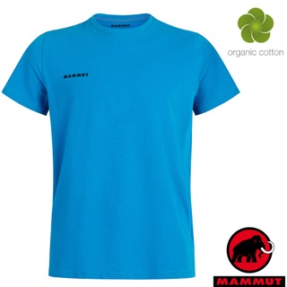 【 MAMMUT 長毛象】男 款吸濕快乾彈性圓領短袖T恤 Mammut Logo.休閒衫.運動上衣 龍膽花 07294