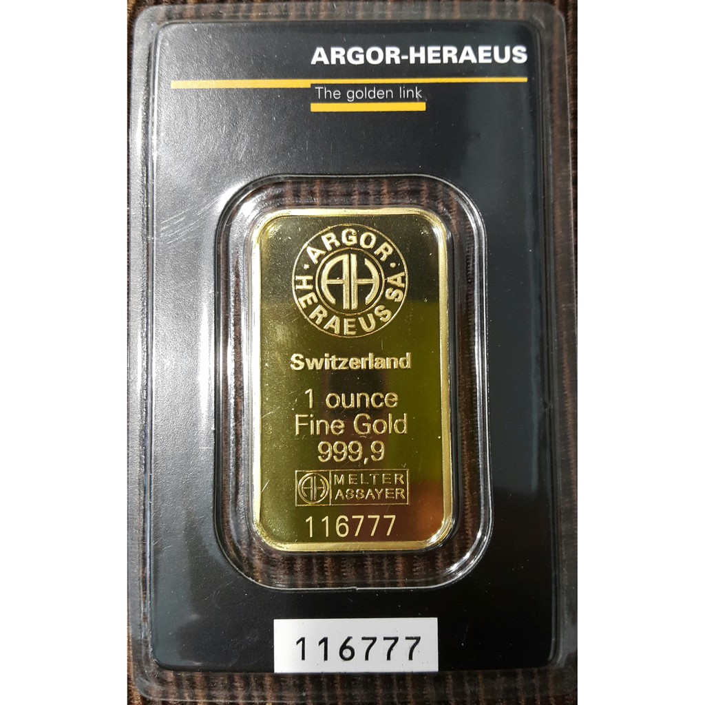 Argor-Heraeus 賀利氏瑞士幻彩金條 1盎司(免工錢),購買請再確認價錢