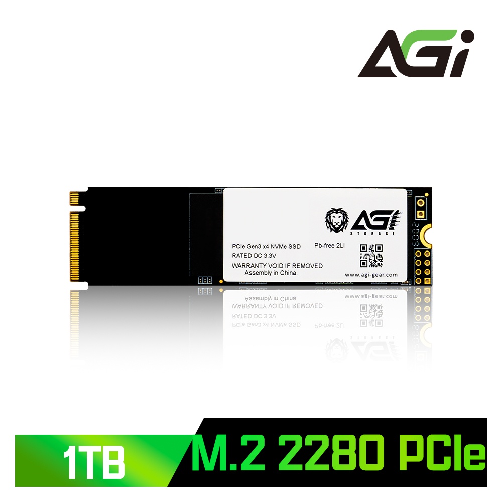 【AGI 亞奇雷】 AI198系列 1TB M.2 2280 PCIe 固態硬碟