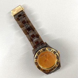 MARC BY MARC JACOBS 經典造型手錶 女錶 褐色（金色錶面 小馬克）