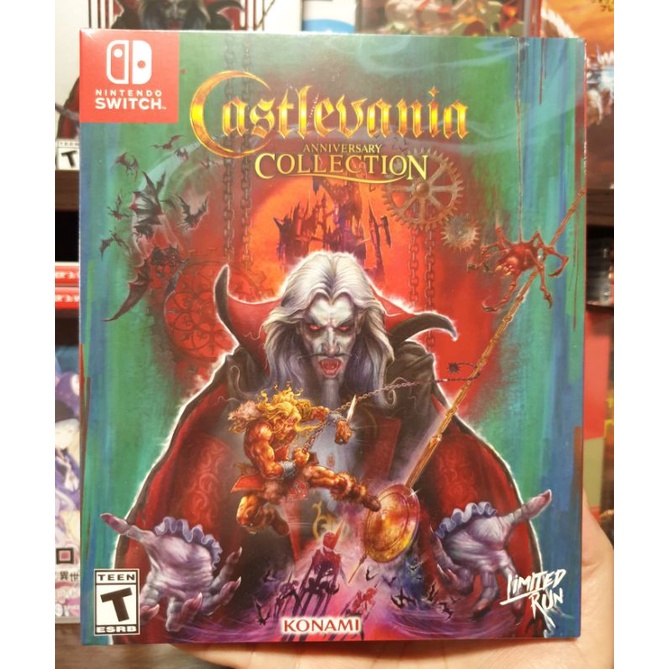 【超級稀有遊戲】NS Switch遊戲 Castlevania 惡魔城週年紀念合輯 限定血統版 MD黑盒包裝