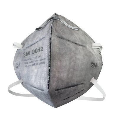【台灣工寶】3M™ 9042 P1 經濟型頭帶式拋棄式活性碳口罩(25 個/盒)