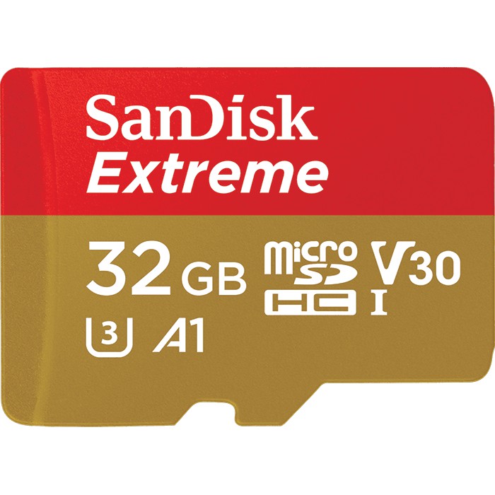 SanDisk Extreme 32GB microSDHC UHS-I 記憶卡 (專為 4K 運動攝影機 監視器專用)