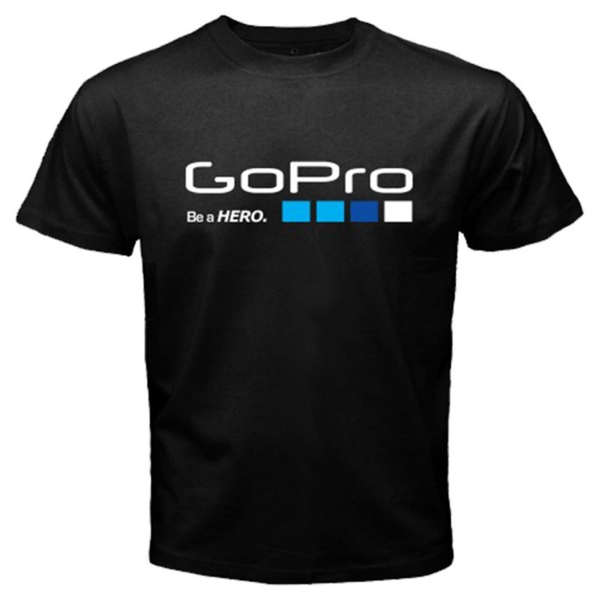 新款爆款Go Pro Gopro頭盔Hero3高清運動相機視頻 短袖圓領T恤男 純棉T恤正韓上衣 時尚T卹