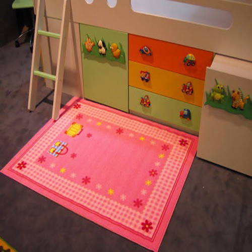 【范登伯格】卡哇伊兒童學習小地毯-小粉花100x130cm