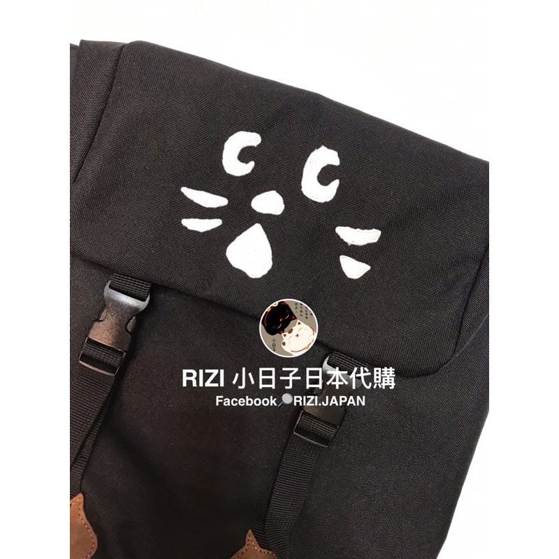 正版日本 nya 黑貓 《特價》兒童 後背包 RIZI 小日子日本代購 貓咪 包包 嬌小大人可以 後背包 胸扣防背帶脫落