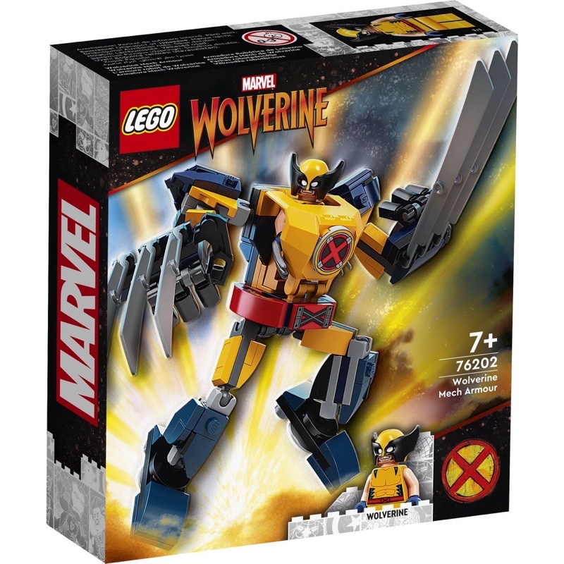💯現貨💯樂高 LEGO 76202金鋼狼 武裝機甲 Marvel Wolverine