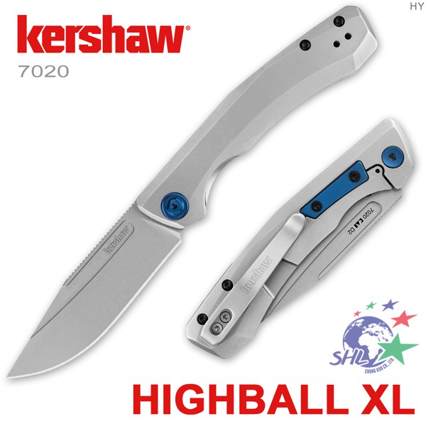 Kershaw Highball XL 折刀 / D2 高碳工具鋼 / KVT滾珠軸承系統 / 7020【詮國】