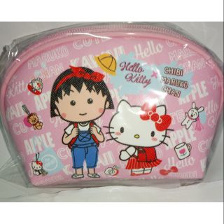 櫻桃小丸子 Hello Kitty 聯名 萬用收納包 手提零錢包 零錢包