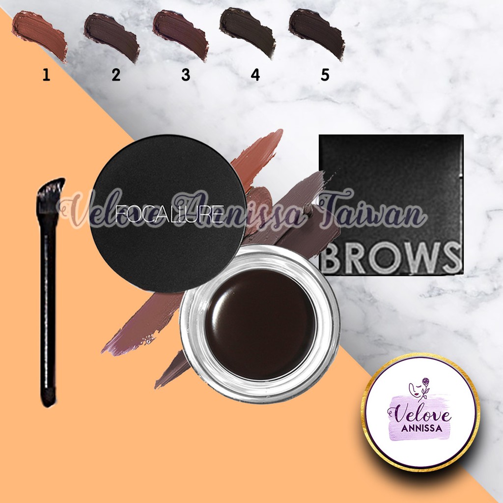 FOCALLURE EYEBROW Cream Gel  💯% EYE BROW Garis Mata SIPAT