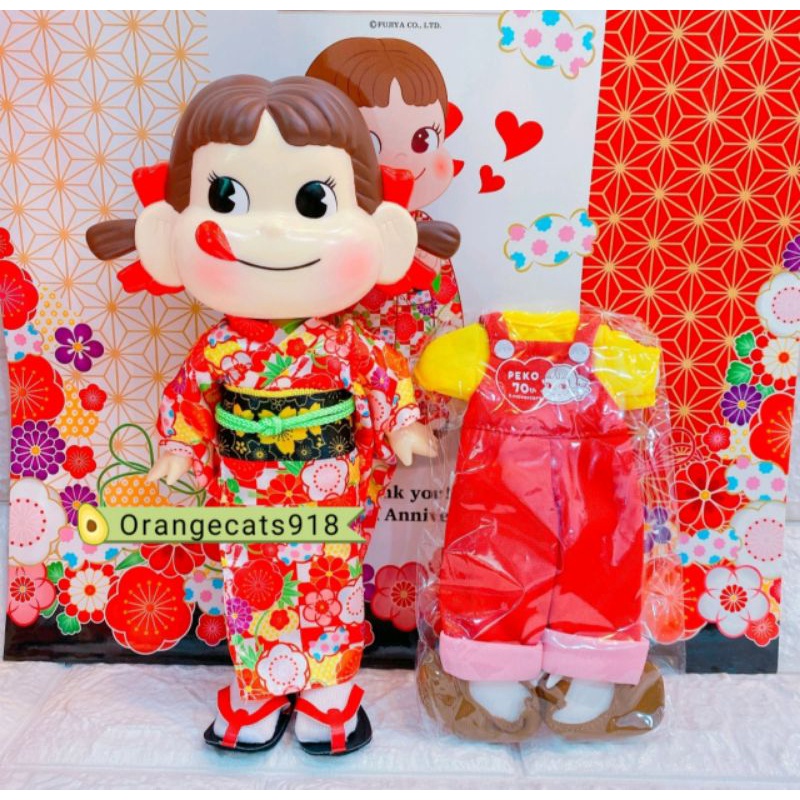 現貨 日本 正版 不二家 70週年 新年 紀念款 牛奶妹 公仔 佈置 收藏 禮物 彌月 居家佈置 拍照道具 女孩房
