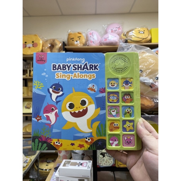 韓國鯊魚寶寶baby shark碰碰狐音樂有聲書pink fong