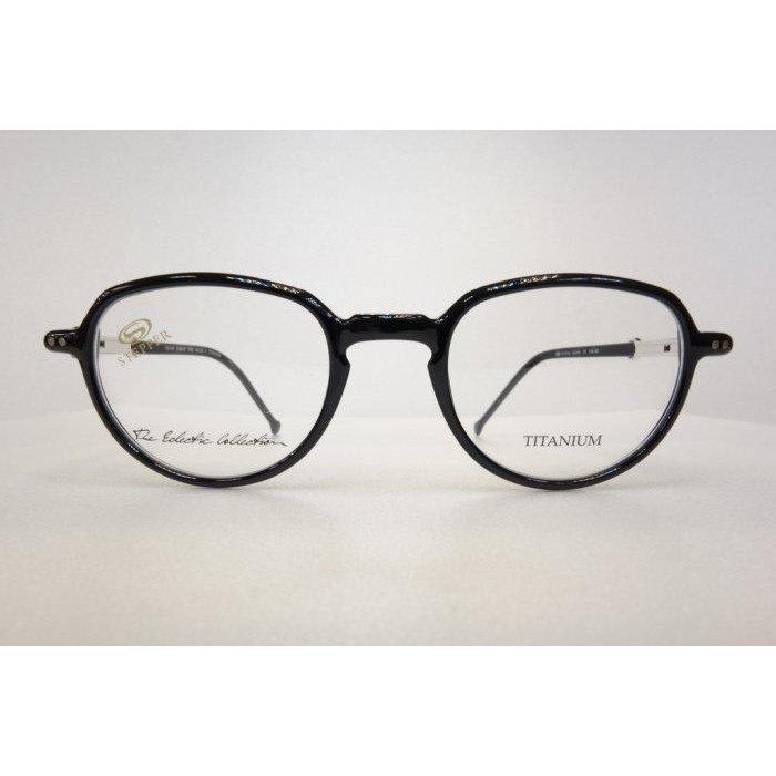 【台南中國眼鏡】STEPPER 輕量化 膠框 鈦金屬 9541 復古 黑 老花眼鏡 259 紫 鏡框 鏡架