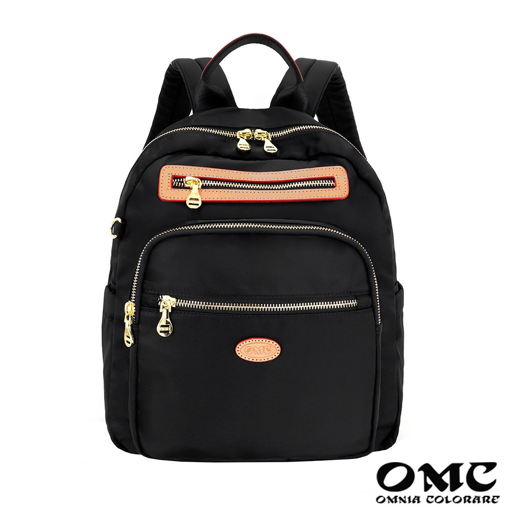 【OMC】時尚小清新手提中型後背包83105-黑色