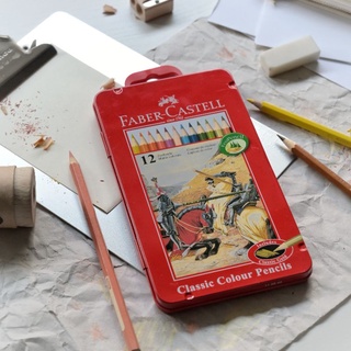 德國 FABER 輝柏 一般級 紅盒 油性 色鉛筆 油性色鉛筆 12色/24色 『胖媽媽美術文具』