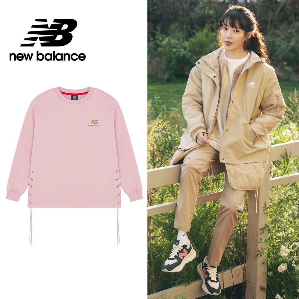 【New Balance】NB衛衣_女性_莫蘭粉_AWT21301OPK