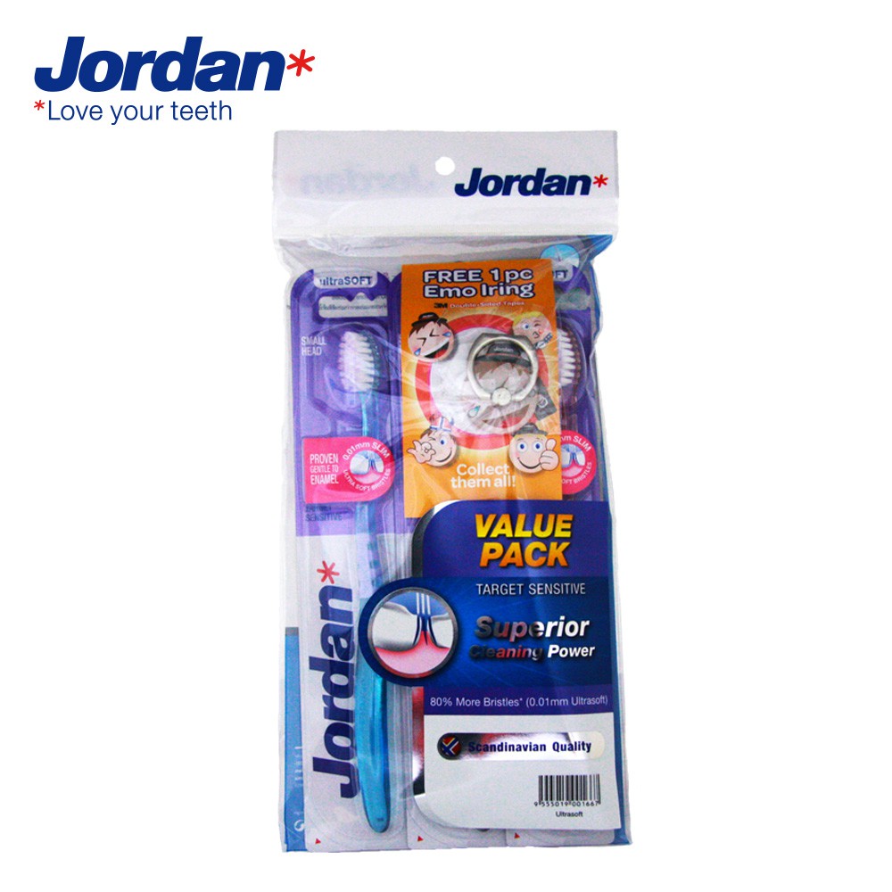 【Jordan】超纖細敏感型牙刷促銷包(超軟毛)限定組2+1