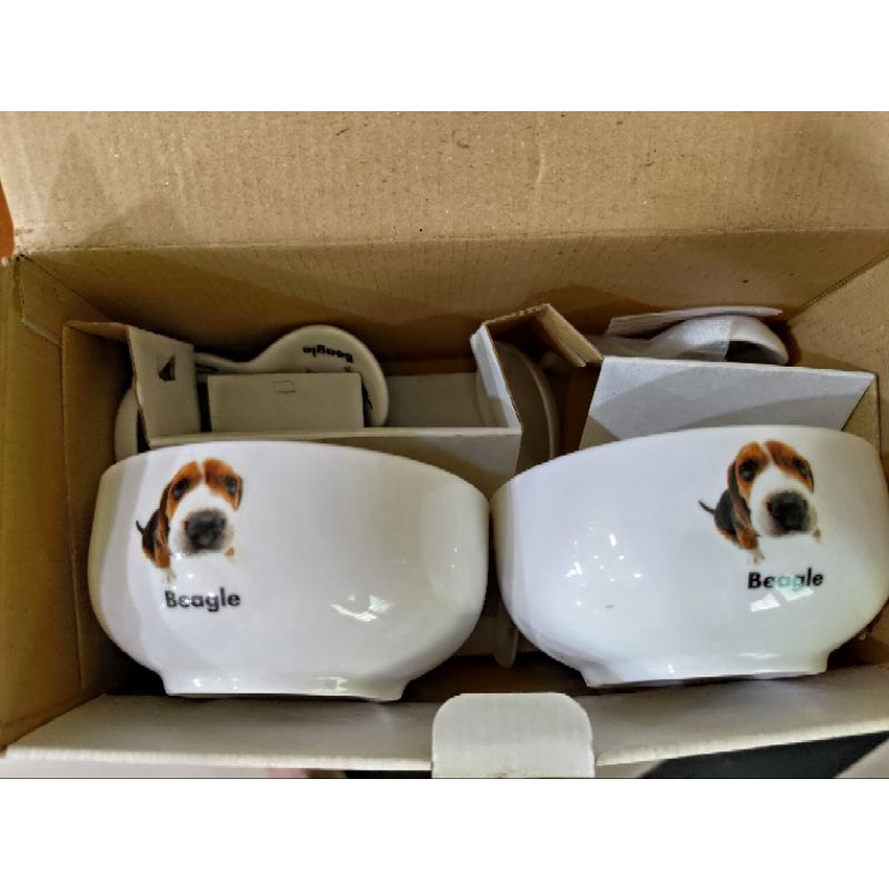 THE DOG日本大頭狗，湯匙+碗，雙組盒
