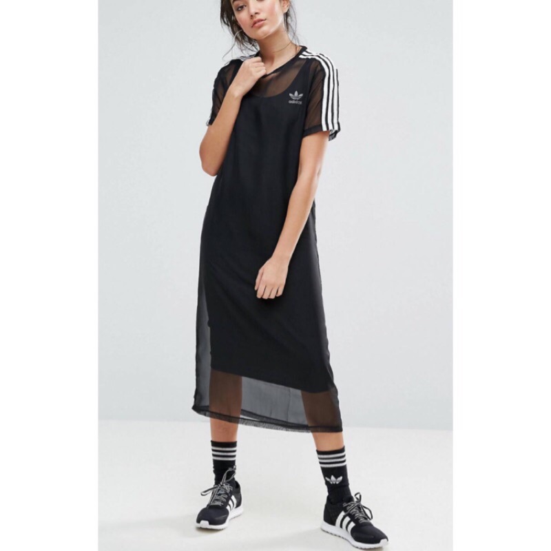 勿下標 有買家已定 轉賣 正品 愛迪達 adidas 洋裝 兩層 二手