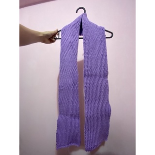 純手工織 圍巾 送禮 紫色 情人節 毛線 手工