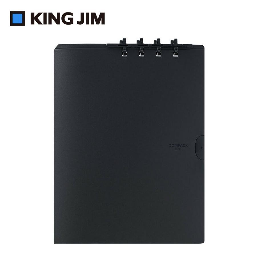 KING JIM COMPACK A4可對折活頁筆記本/ 不透明/ 9956H/ 黑色 eslite誠品