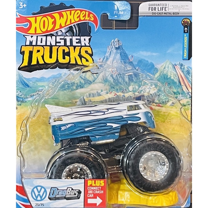 風火輪 Hot Wheels Monster Trucks 怪獸卡車 大腳車 VW 福斯 Drag Bus 廂型車