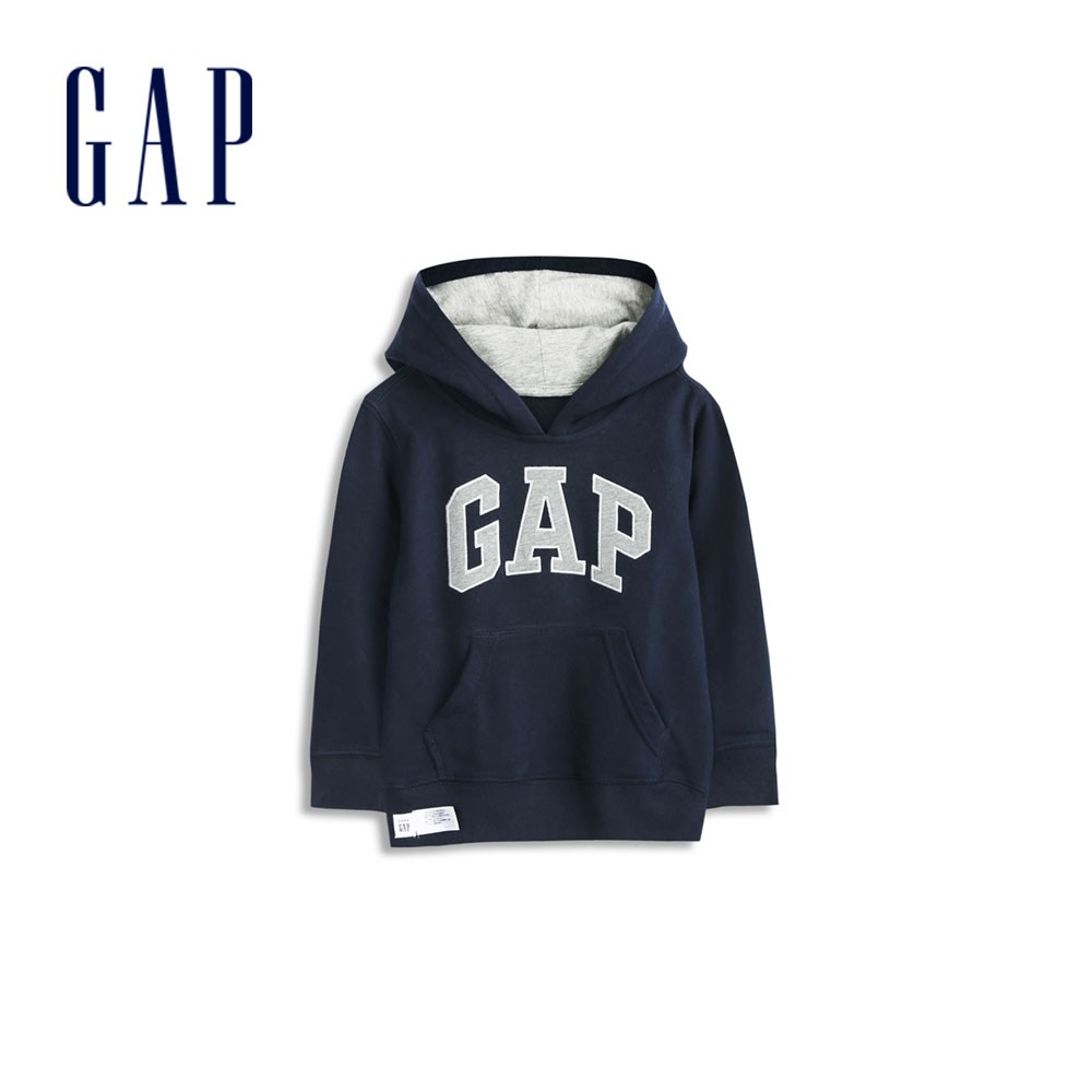 Gap 男幼童裝 Logo帽T-藏青色(567929)