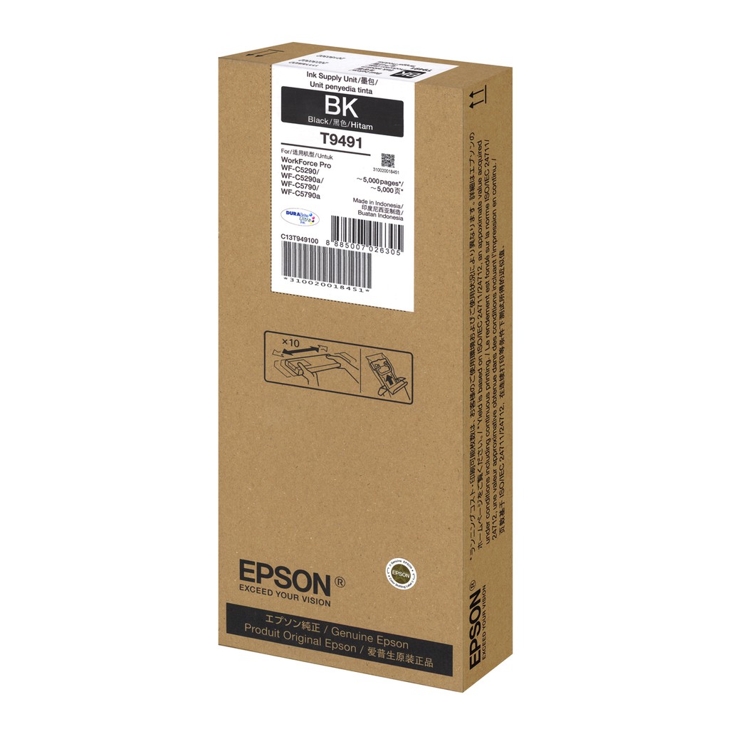EPSON 原廠C13T949100 黑色墨水匣 適用	WF-C5290/5790