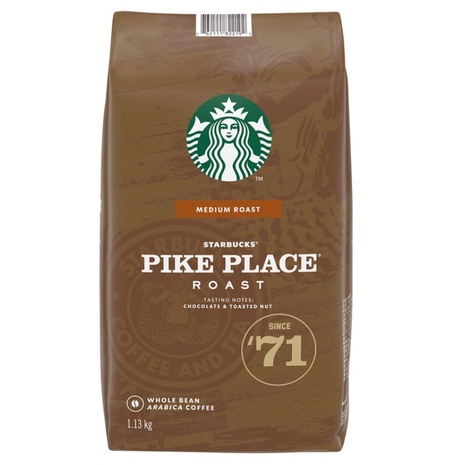 【亞菈小舖】Starbucks 派克市場咖啡豆 Pike Place Roast Whole 1.13 kg【速】