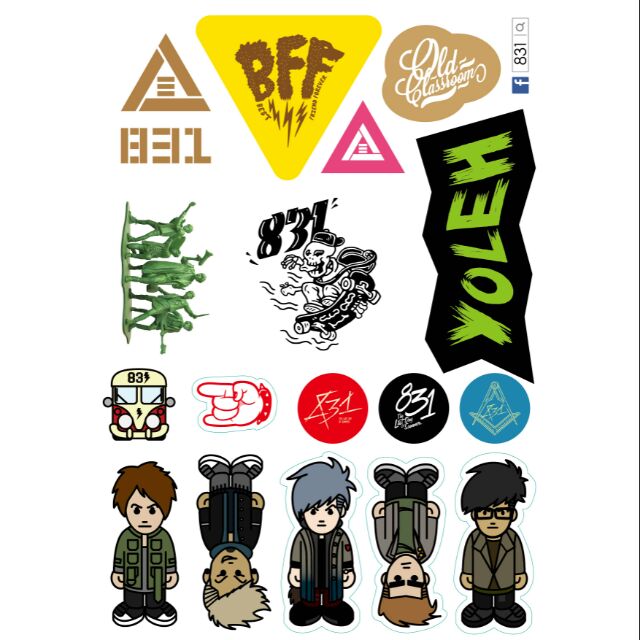 17 八三夭生日趴趴趴趴貼紙 蝦皮購物