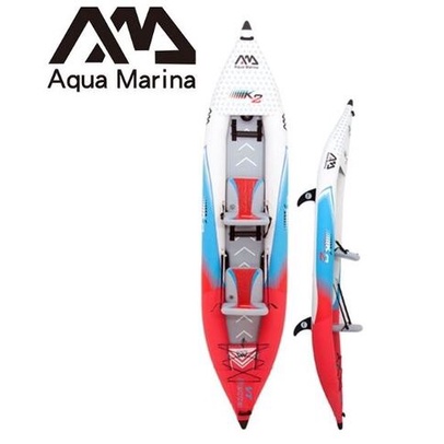 Aqua Marina充氣雙人獨木舟 K2 VT-412(紅白色/附雙槳/含運)