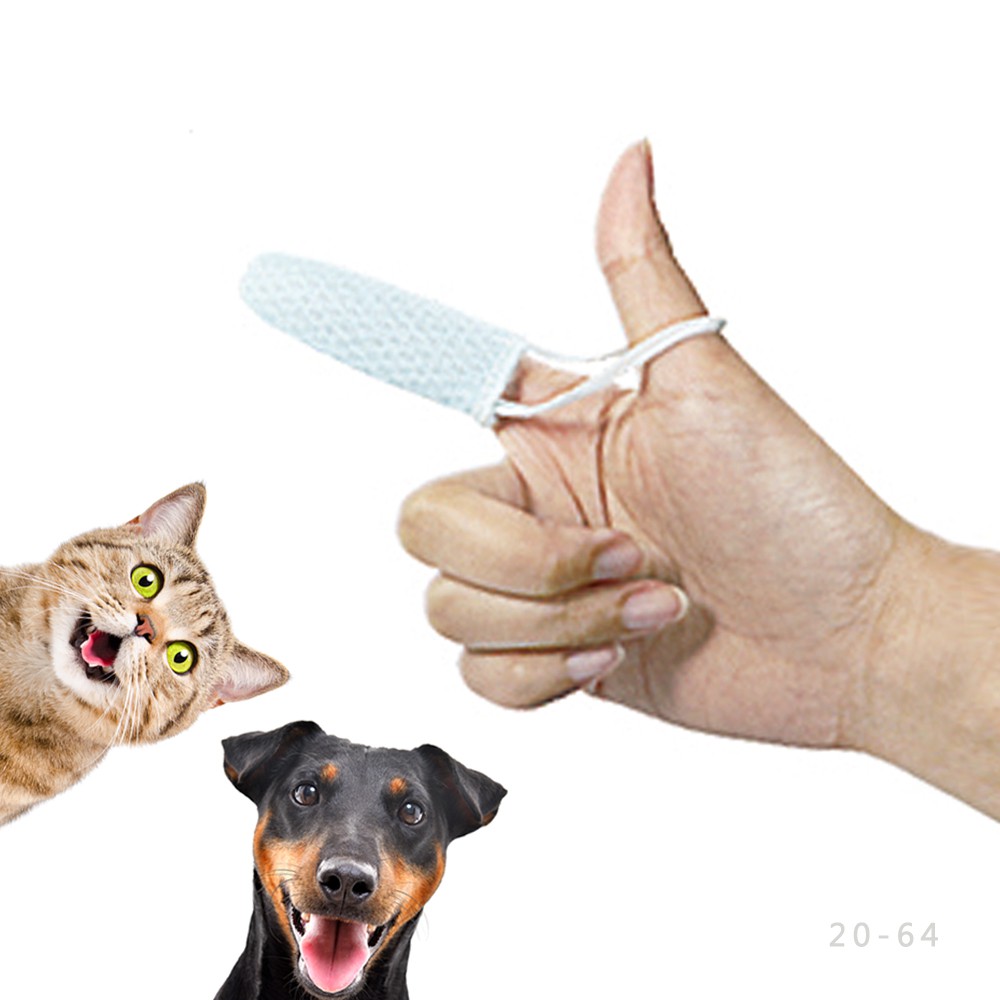 【沒有臭】專利潔牙指套 (寵物牙刷/貓狗刷牙/指刷套)