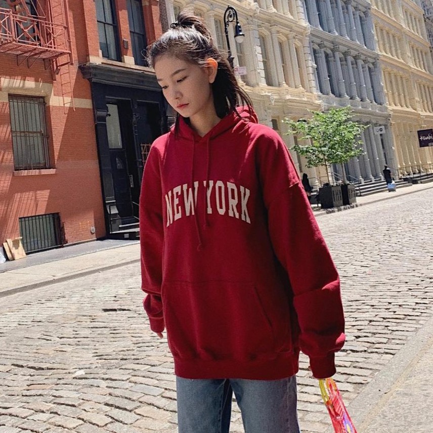 brandy melville new york hoodie red Hot Sale - OFF 65%