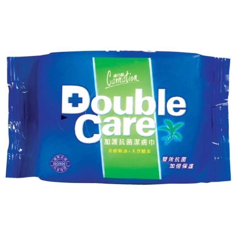康乃馨抗菌濕紙巾Double Care濕紙巾隨身包20抽/包