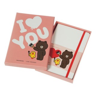 ***限量禮盒***MOLESKINE LINE FRIENDS真愛情人節筆記本，最後庫存！卡漫/收藏/禮盒