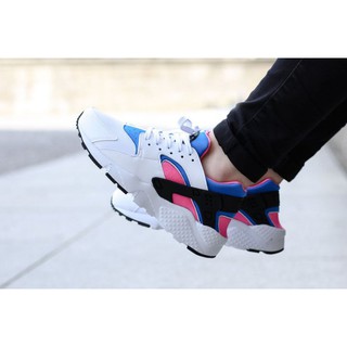 南◇現貨 Nike Huarache Run GS 654275-104 白色藍色 桃紅色 武士 女鞋 23.5