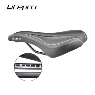 Litepro 自行車座墊 PU 皮革防滑舒適山地公路折疊自行車座墊防震自行車座墊