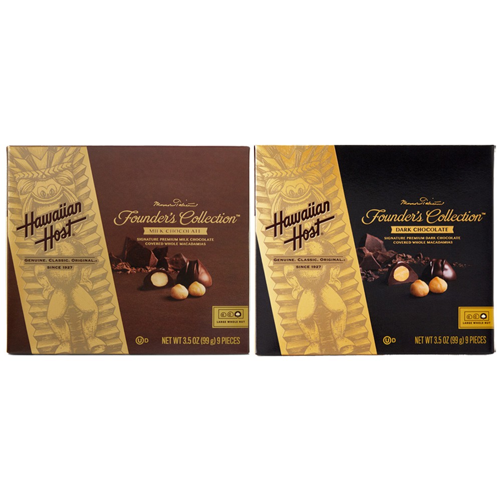【蝦皮特選】HH創始人 夏威夷豆巧克力 黑巧/牛奶 9入盒裝 巧克力 夏威夷 美國巧克力