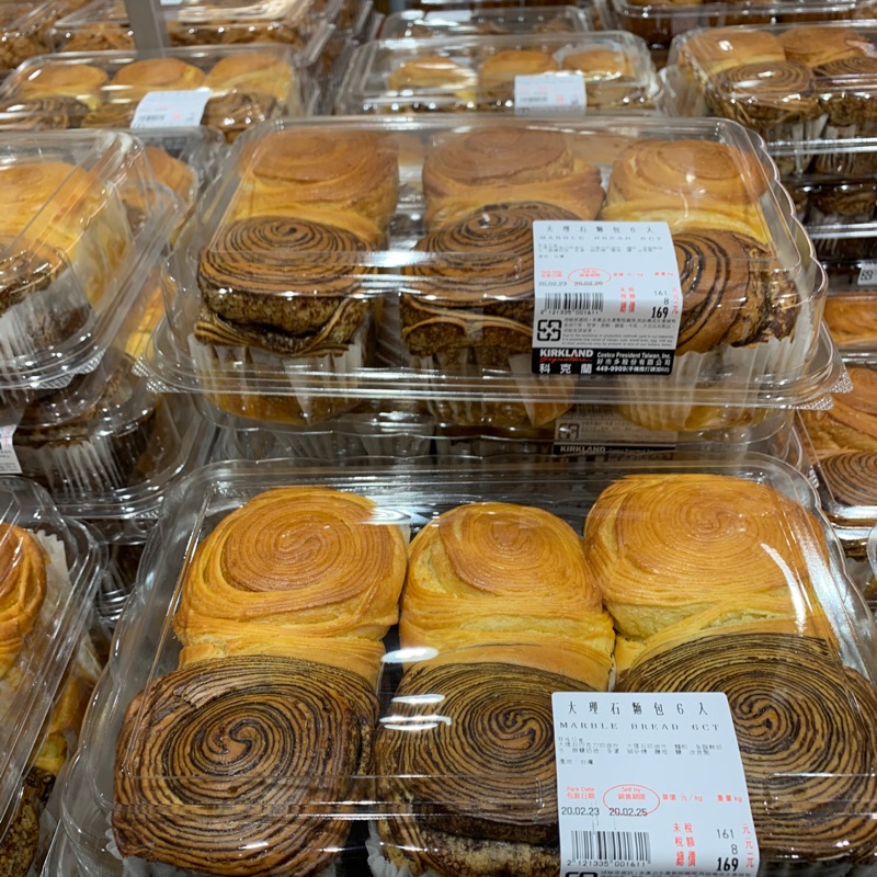 好市多代購 大理石麵包六入 蝦皮購物